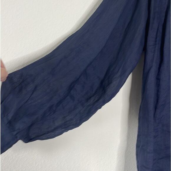 FRAME LONG SLEEVE OVERSIZED NAVY TUNIC SIZE S/P - Picture 5 of 6